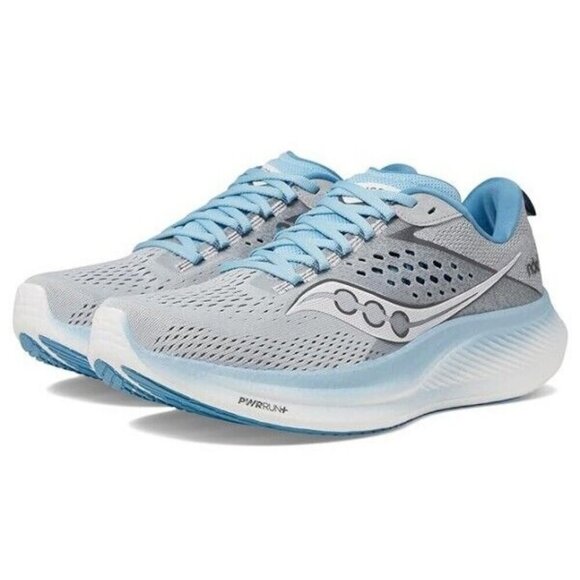 Saucony Women Ride 17 Running Shoe Cloud/Breeze Size 8.5 - Picture 1 of 16